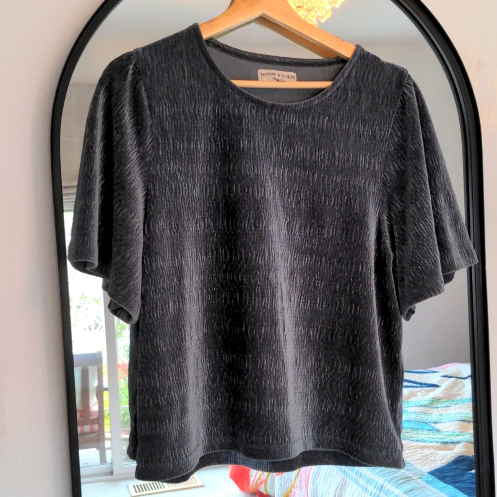 Madewell Velvet top